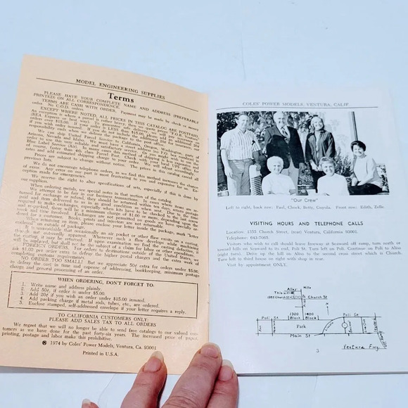 1974 Coles' Power Models Catalog No. 22 Ventura CA Model Engineering Supplies - Picture 3 of 5